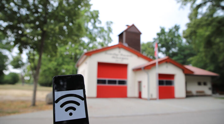 Freies WLAN ist auch am neu gebauten Feuerwehrgerätehaus und Gemeindezentrum von Philadelphia geplant. Foto: Marcel Gäding
