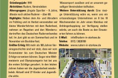 Vereinssteckbrief Storkower Ruder-Vereinigung 1919