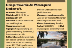 Vereinssteckbrief Kleingartenverein  Am Wiesengrund Storkow