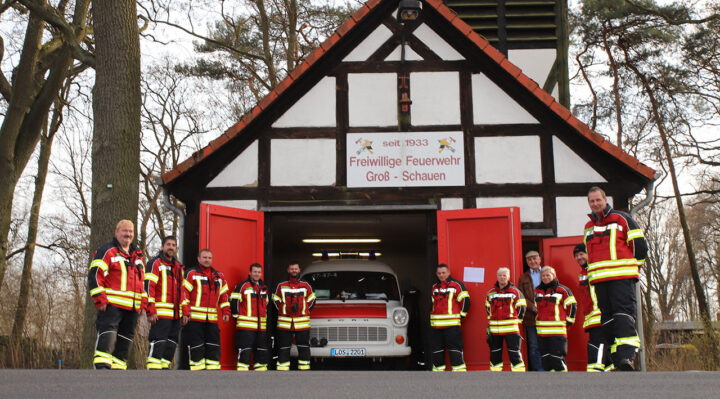Groß Schauen gehört zu den kleineren Ortsteilen von Storkow (Mark), verfügt aber über 15 aktive Feuerwehrmänner und Feuerwehrfrauen. Sie wünschen sich mit Ortsvorsteher Holger Ackermann endlich ein neues Feuerwehrgerätehaus. Foto: M. Gäding